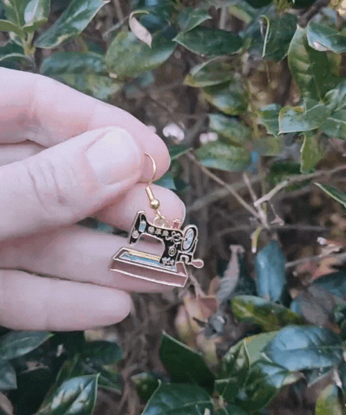 Sewing Machine Earrings